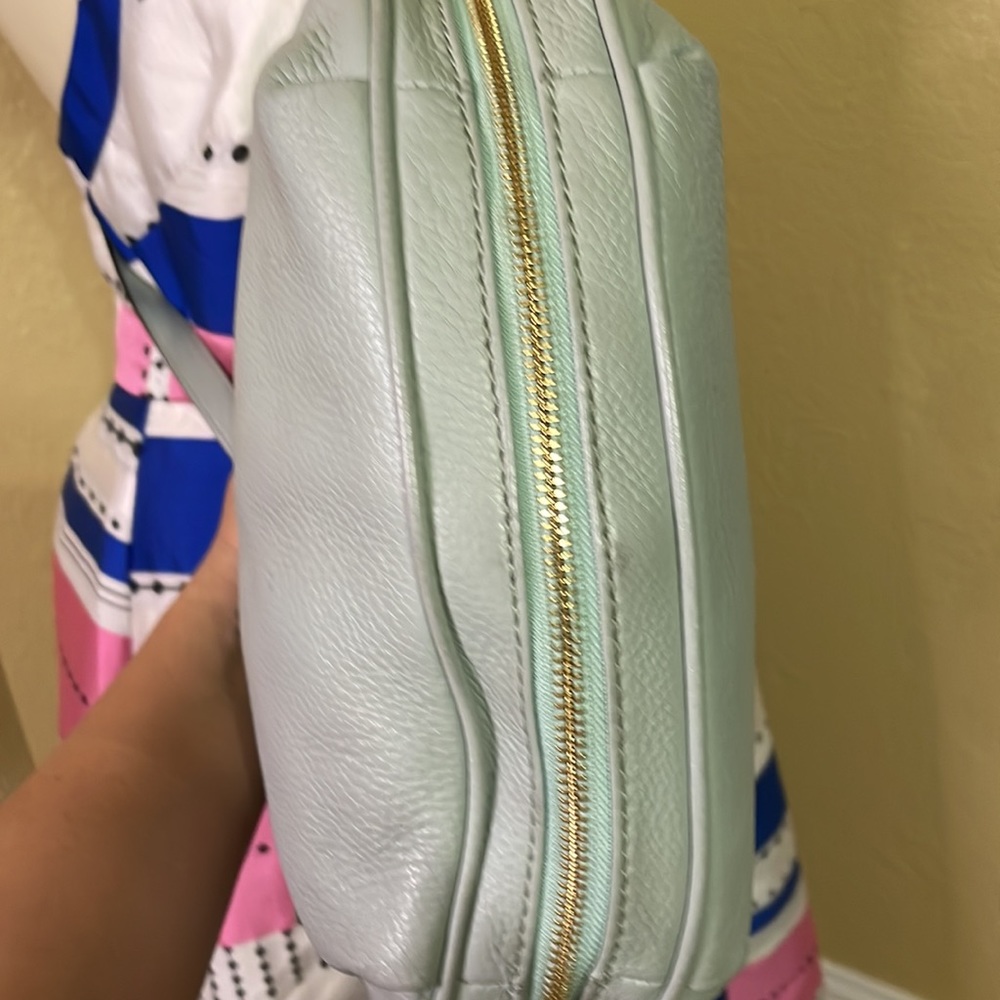 Kate Spade green peebled leather handle bag - Picture 7 of 11